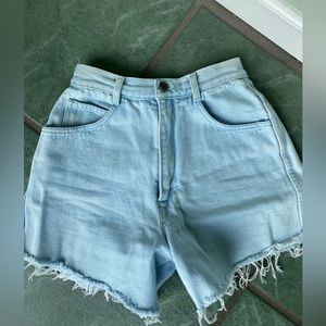 Vintage Cap Ferrat High Waisted Denim Shorts. One of a kind!